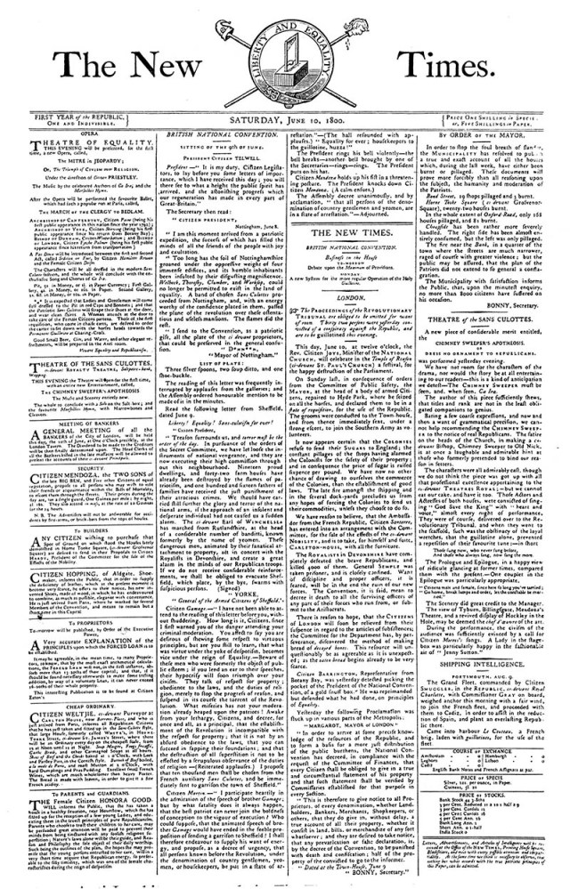 The Times' self-parody 1974