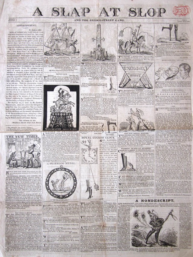 Front page of A Slap at Slop.