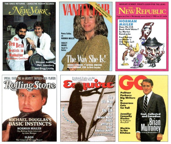 Six fake covers for Spy's parodies