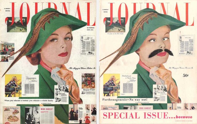 Real and fake Journal covers from 1951 and '52
