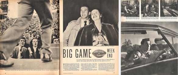 Three pages from Look's story.