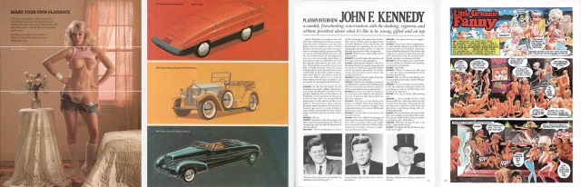 Four pages from Playboy the Parody