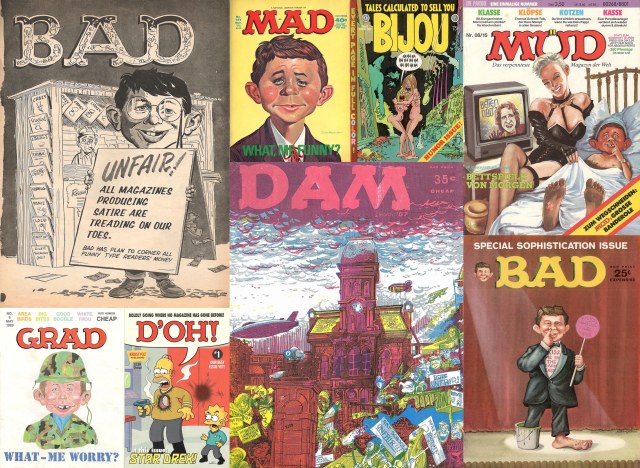 Covers of 8 Mad parodies