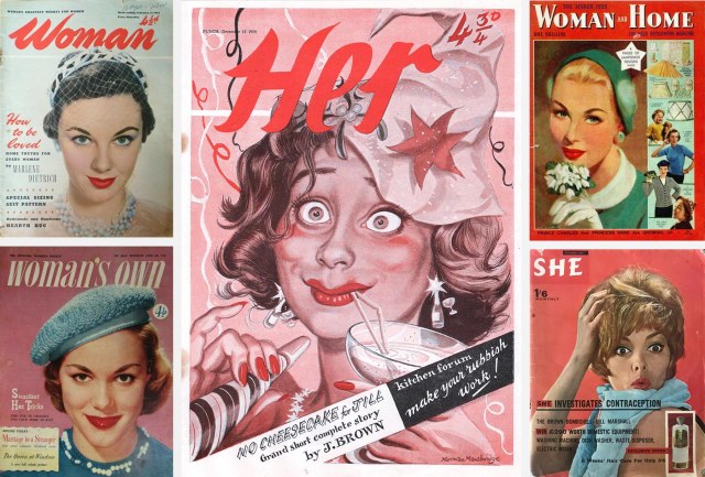 Her and four real women's magazines